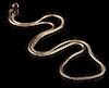 A CONTEMPORARY 14K GOLD SERPENTINE SNAKE CHAIN