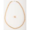 14 Karat Gold Bead Necklace and Earring