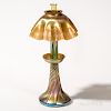 Tiffany Favrile Glass Oil Lamp