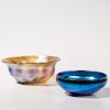 Two Tiffany Favrile Bowls