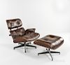 Ray and Charles Eames for Herman Miller Rosewood Lounge Chair and Ottoman