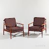 Pair of Scandinavian Modern Lounge Chairs