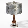 Wendell August Forge Aluminum Pine Cone and Needle Table Lamp