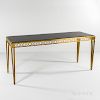 Paul M. Jones (1919-2007) Neoclassical-style Bronze and Marble Console Table