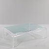 Lucite and Glass Cocktail Table