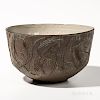 Large Gerry Williams Sgraffito-decorated Bowl