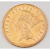 United States Indian Princess Head Three-Dollar Gold Piece 1874