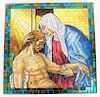 Italian Mosaic Station of the Cross Tile Plaque