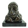 Antique Signed European Bronze Bust Sculpture