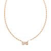A Ladies 18K Diamond Solitaire Necklace