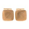 A Pair of Gent's Square 18K Cufflinks