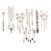 Assorted American & Continental silver flatware