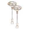 Pair of Victorian silver sauce ladles