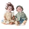 Two Kammer *Reinhardt bisque and composition dolls