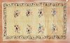 Antique Oushak rug, approx. 4.8 x 7.10
