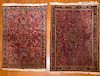 Two antique Sarouk rugs, approx. 3.6 x 5 each