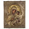19th c. Russian Icon of the Iberian Mother of God