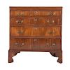 George III yew wood chest of drawers