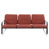 Steelcase Contemporary upholstered chrome sofa