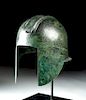 Superb Illyrian Bronze Hoplite Helmet