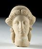 Lovely Greek Terracotta Head of a Goddess