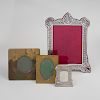 Victorian Silver Picture Frame, and a Group of Three Frames