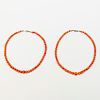 Pair of Coral Bead Necklaces