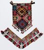 Two Lakai Embroideries, Uzbekistan, 19th C