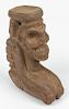 Rare Taino Anthropic Brown Stone Cohoba Stand  (1000-1500 CE)