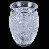 Lalique "Bagatelle" Frosted to Clear Crystal Vase