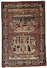 Fine Isfahan Pictorial Rug: Shah Abbas and Hoshang Shah