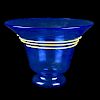 Charles Schneider Blue Art Glass Vase