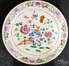 Chinese famille rose porcelain charger, late 19th c., 13 1/2'' dia.