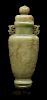 A Jade Vase and Cover Height 13 inches.