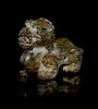 A Carved Jade Figure of Qilin Length 3 3/4 inches.
