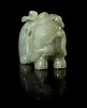 A Jade Figural Group Height 4 1/2 inches.