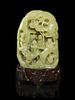 A Celadon Jade Carving, Height 5 3/8 inches.