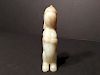 ANTIQUE Chinese large white jade figure, 18th C or early