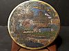 ANTIQUE Imperial Chinese Cloisonne Round Plaque, Qianlong marks and Period