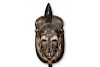 Baule Mask with Stand from Ivory Coast - 13.5"