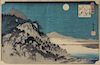 Utagawa Hiroshige, (1797-1858), Ishiyama no shugetsu (Autumn Moon at Ishiyama) from the series Omi hakkei no uchi (The Eight Vie