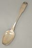 Coin silver spoon, engraved: This spoon belonged to Mary Daniel the mother of Major John Sherman 35th U
