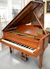Steinway & Sons mahogany baby grand piano and bench, m 251634. 
height 39 inches, width 56 inches, depth 66 inches