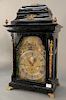 Klaas Johs Anoriese Grouss,  musical automaton chime clock, George III brass mounted case painted automaton landscape with figures...