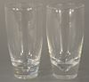 Set of twelve Steuben glass tumblers. 
height 5 1/2 inches