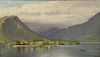 Nelson Augustus Moore (1824-1902), 
oil on canvas, 
"Lake George", 
signed and dated lower right: N.A. Moore 89, 
titled on stretche...