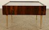 SQUARE ROSEWOOD MARBLE TOP COFFEE TABLE C.1965