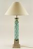 MURANO GLASS TABLE LAMP ON COMPOSITE BASE