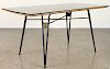 ITALIAN SILVER GLASS PARISI STYLE DINING TABLE