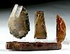 Lot of 4 Danish Neolithic Stone Tools